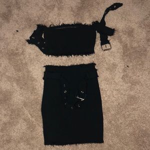 2 piece black set